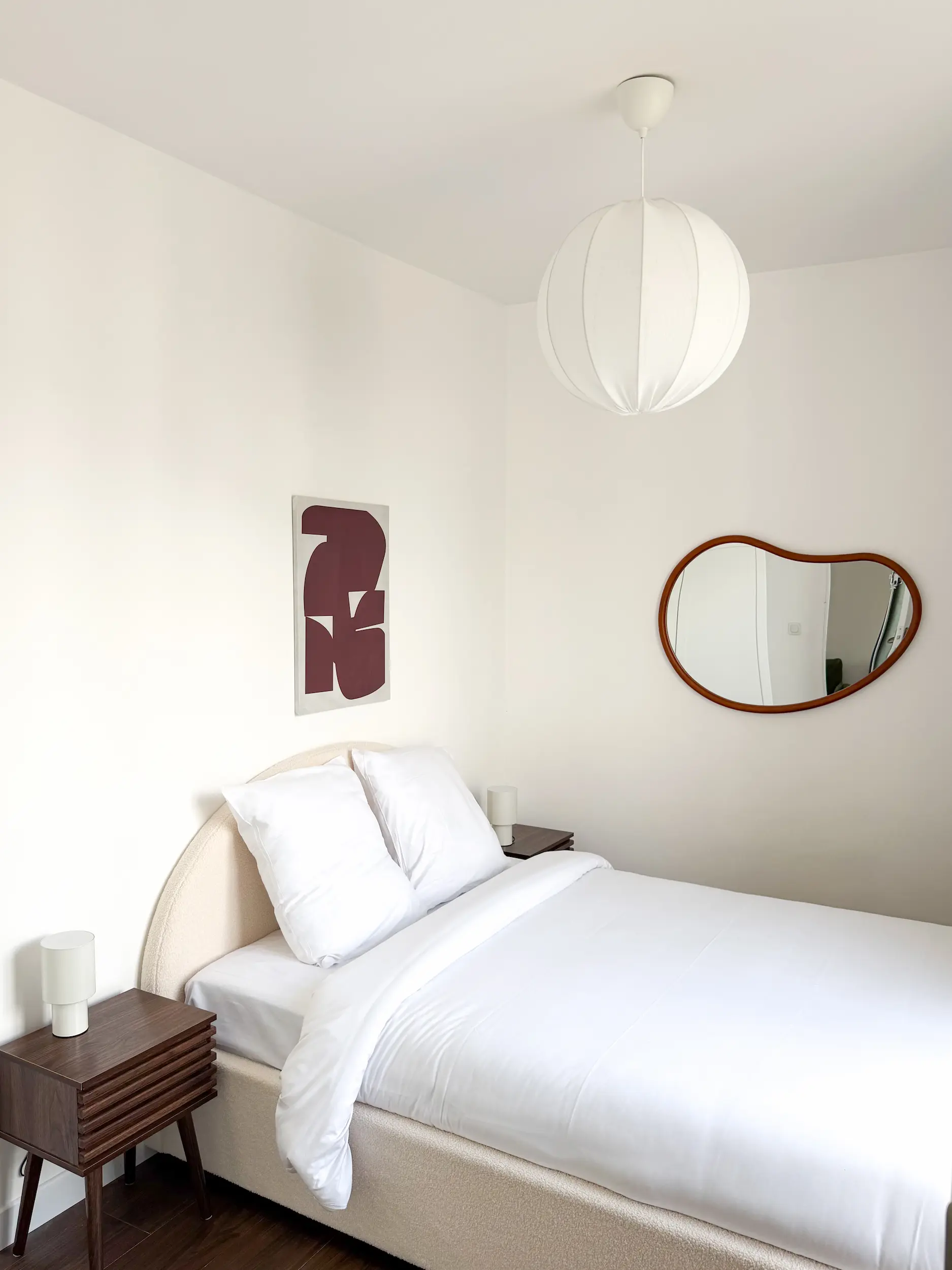 Chambre renovée aménagement appartement Paris 14e, Studio LC Design