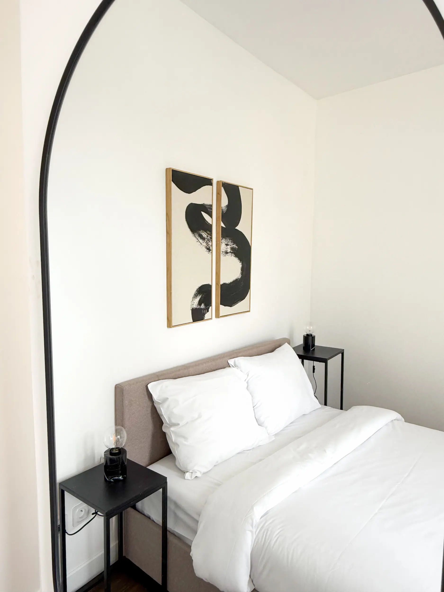 Chambre rénovée appartement Paris 14e, Studio LC Design